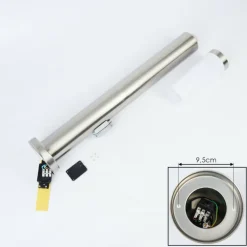 hofstein Borne lumineuse Sessa Nickel mat, 1 lumière