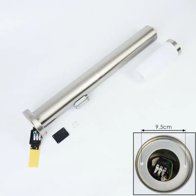 hofstein Borne lumineuse Sessa Nickel mat, 1 lumière