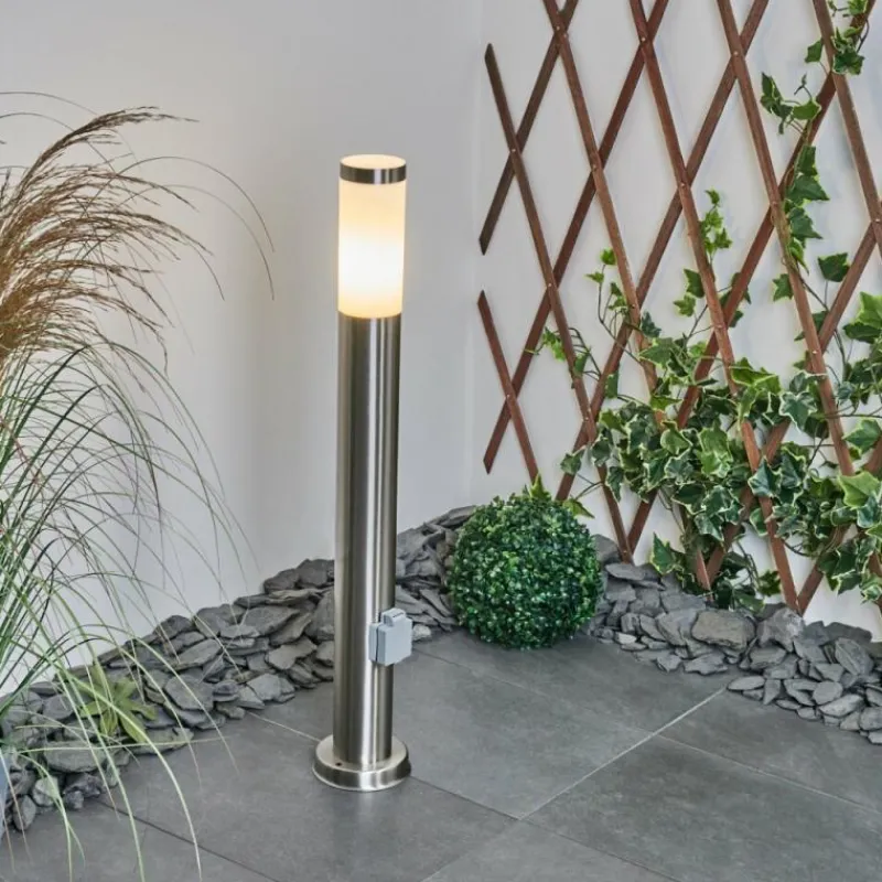 hofstein Borne lumineuse Sessa Nickel mat, 1 lumière