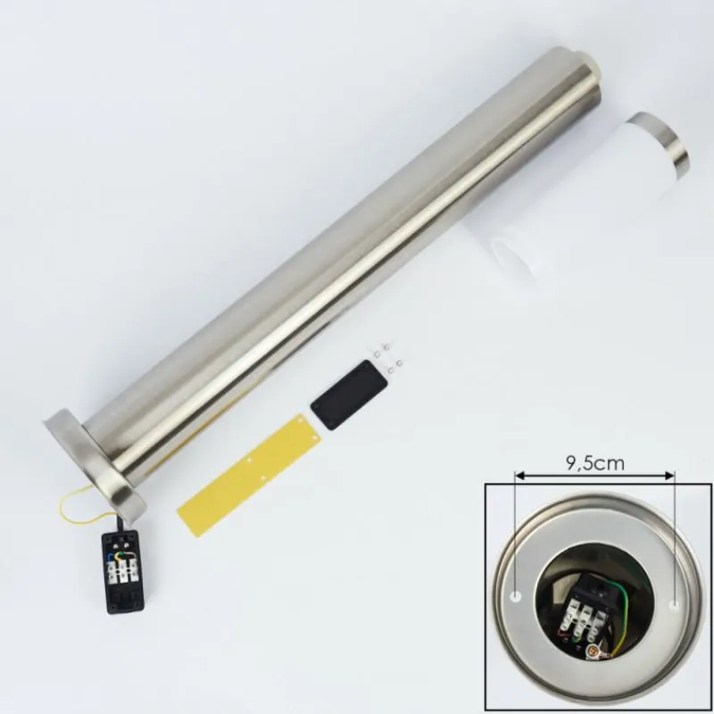 hofstein Borne lumineuse Sessa Nickel mat, 1 lumière