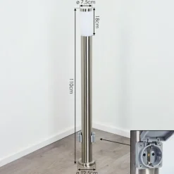 hofstein Borne lumineuse Sessa Nickel mat, 1 lumière