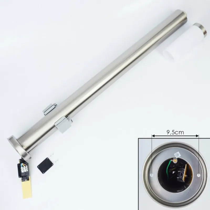 hofstein Borne lumineuse Sessa Nickel mat, 1 lumière