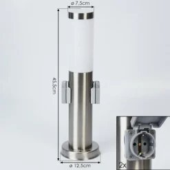 hofstein Borne lumineuse Sessa Nickel mat, 1 lumière