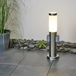 hofstein Borne lumineuse Sessa Nickel mat, 1 lumière