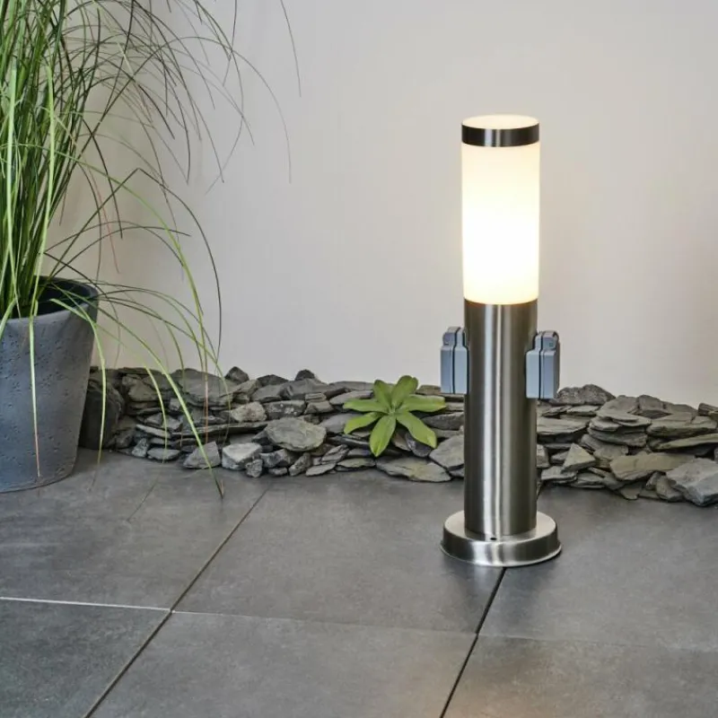 hofstein Borne lumineuse Sessa Nickel mat, 1 lumière