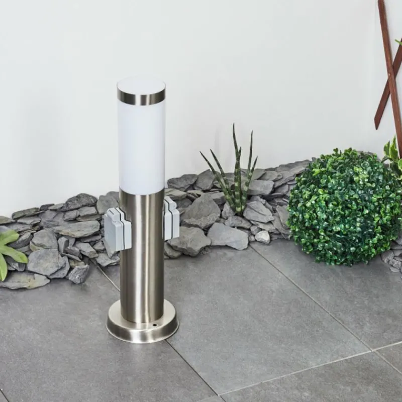 hofstein Borne lumineuse Sessa Nickel mat, 1 lumière