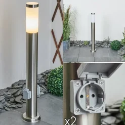 hofstein Borne lumineuse Sessa Nickel mat, 1 lumière