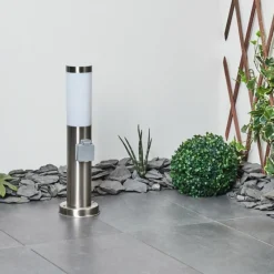 hofstein Borne lumineuse Sessa Nickel mat, 1 lumière