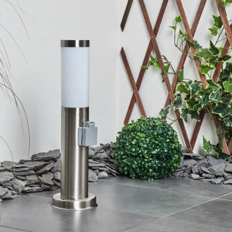 hofstein Borne lumineuse Sessa Nickel mat, 1 lumière