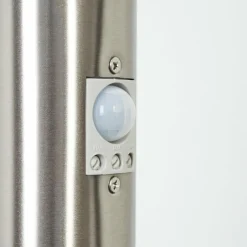 hofstein Borne lumineuse Sessa Nickel mat, 1 lumière, Détecteur de mouvement