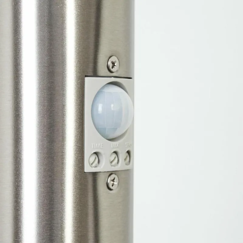 hofstein Borne lumineuse Sessa Nickel mat, 1 lumière, Détecteur de mouvement