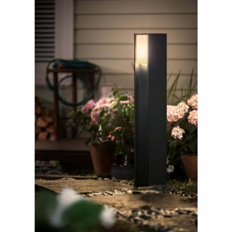 Luminaires Philips Borne lumineuse set x 2 Philips Hue Turaco LED Anthracite, 1 lumière