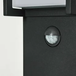 hofstein Borne lumineuse Skove LED Anthracite, 1 lumière, Détecteur de mouvement