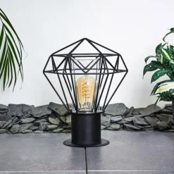 Lampes Vintages & Rétros-hofstein Borne lumineuse Solda Noir, 1 lumière