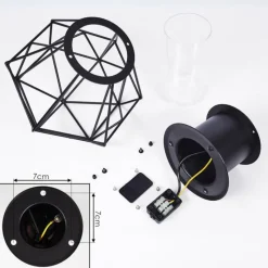 Lampes Vintages & Rétros-hofstein Borne lumineuse Solda Noir, 1 lumière