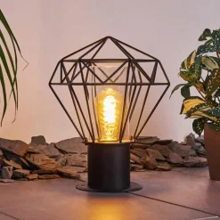 Lampes Vintages & Rétros-hofstein Borne lumineuse Solda Noir, 1 lumière