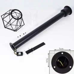 hofstein Borne lumineuse Solda Noir, 1 lumière