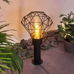 hofstein Borne lumineuse Solda Noir, 1 lumière