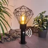 hofstein Borne lumineuse Solda Noir, 1 lumière, Détecteur de mouvement