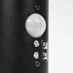 hofstein Borne lumineuse Solda Noir, 1 lumière, Détecteur de mouvement