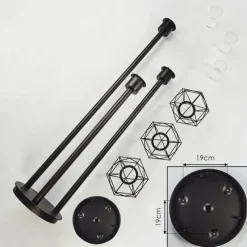 hofstein Borne lumineuse Solda Noir, 3 lumières