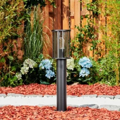 Suspension Verre Fumé-hofstein Borne lumineuse Sumalao Noir, 1 lumière