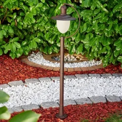 Luminaires Rustiques-hofstein Borne lumineuse Surnu Brun, Rouille, 1 lumière