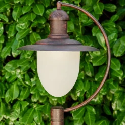 Luminaires Rustiques-hofstein Borne lumineuse Surnu Brun, Rouille, 1 lumière