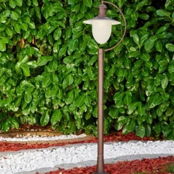 Luminaires Rustiques-hofstein Borne lumineuse Surnu Brun, Rouille, 1 lumière