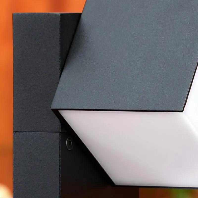 hofstein Borne lumineuse Swanek LED Noir, 1 lumière