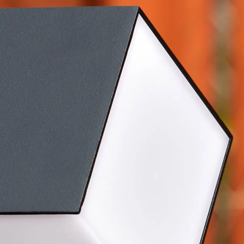 hofstein Borne lumineuse Swanek LED Noir, 1 lumière