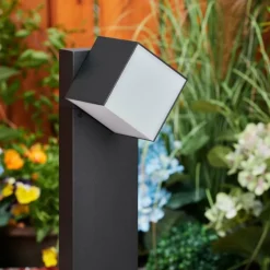 hofstein Borne lumineuse Swanek LED Noir, 1 lumière