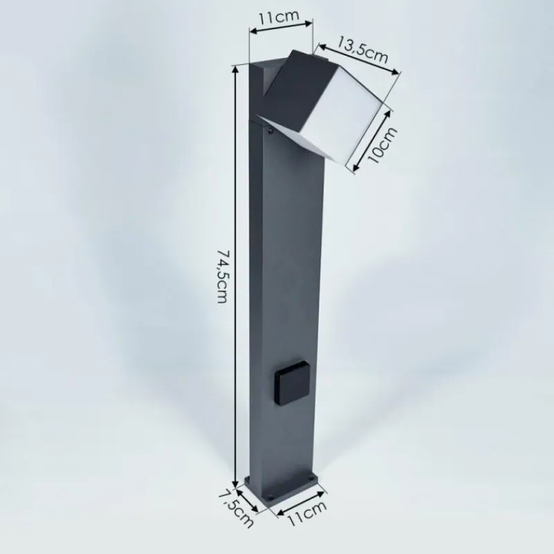 hofstein Borne lumineuse Swanek LED Anthracite, 1 lumière