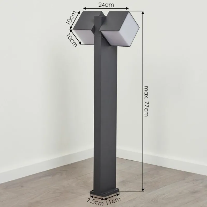 hofstein Borne lumineuse Swanek LED Anthracite, 1 lumière