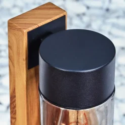 Suspension Verre Fumé-hofstein Borne lumineuse Tabary Écru, 1 lumière