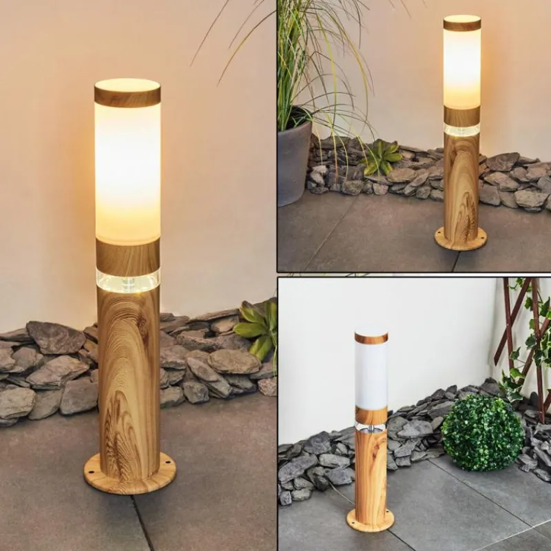 hofstein Borne lumineuse Tise Brun, Couleur bois, 2 lumières