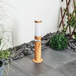 hofstein Borne lumineuse Tise Brun, Couleur bois, 2 lumières