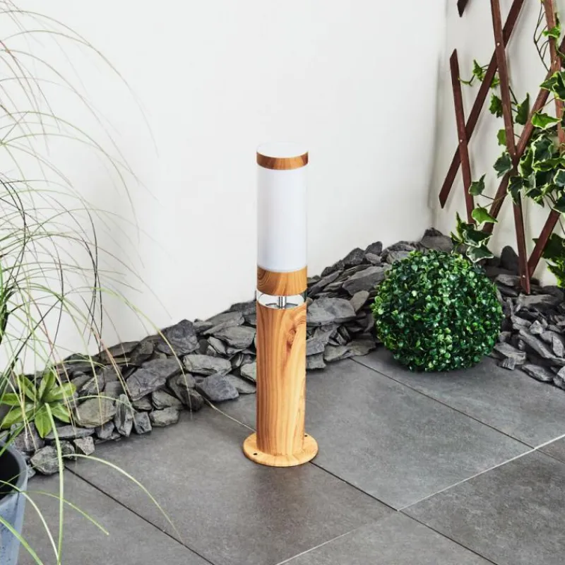 hofstein Borne lumineuse Tise Brun, Couleur bois, 2 lumières