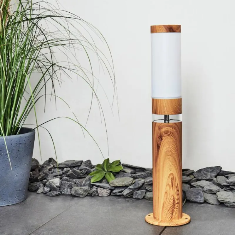 hofstein Borne lumineuse Tise Brun, Couleur bois, 2 lumières