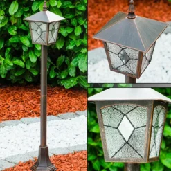 Lampes Vintages & Rétros-hofstein Borne lumineuse TOK Rouille, 1 lumière