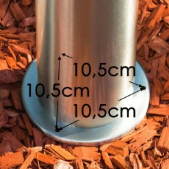 hofstein Borne lumineuse TOLSONA Acier inoxydable, 1 lumière