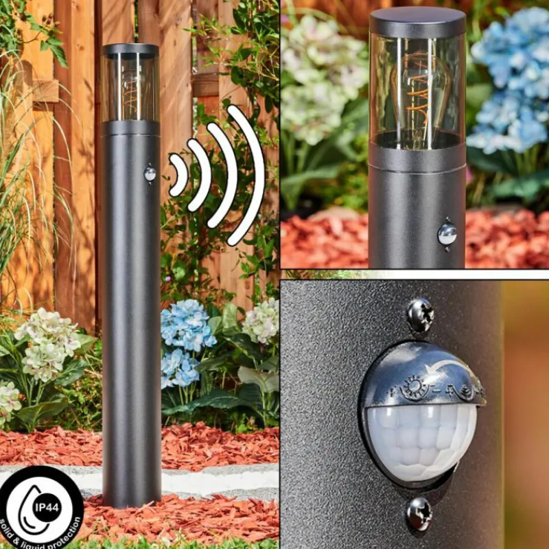 hofstein Borne lumineuse Tolsona Noir, 1 lumière, Détecteur de mouvement