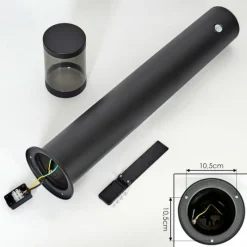 hofstein Borne lumineuse Tolsona Noir, 1 lumière, Détecteur de mouvement