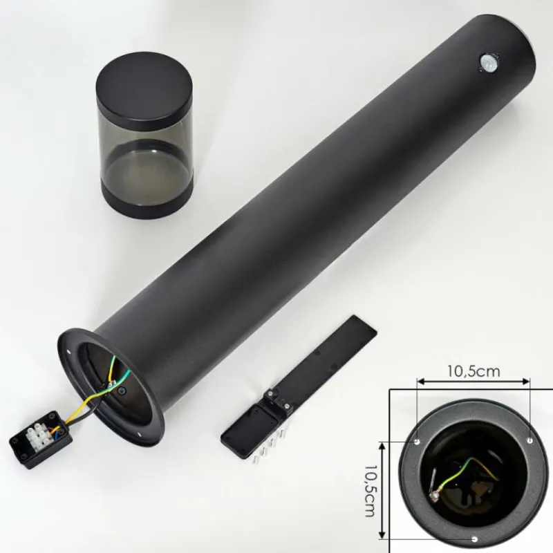 hofstein Borne lumineuse Tolsona Noir, 1 lumière, Détecteur de mouvement