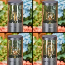 hofstein Borne lumineuse Tolsona Noir, 1 lumière