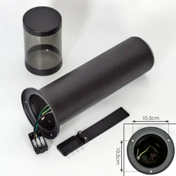 hofstein Borne lumineuse Tolsona Noir, 1 lumière