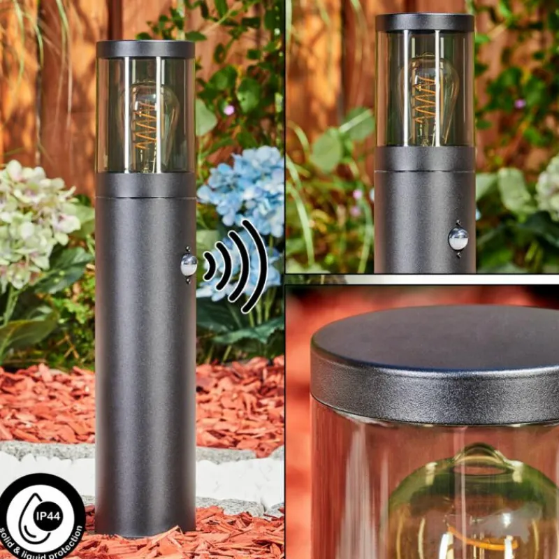 hofstein Borne lumineuse Tolsona Noir, 1 lumière, Détecteur de mouvement