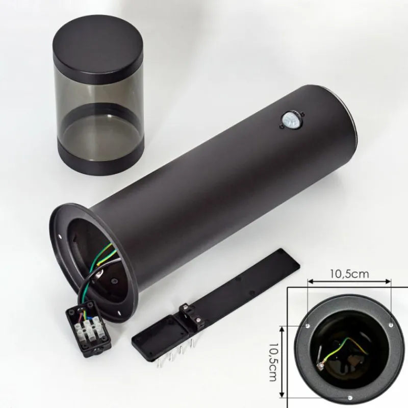 hofstein Borne lumineuse Tolsona Noir, 1 lumière, Détecteur de mouvement