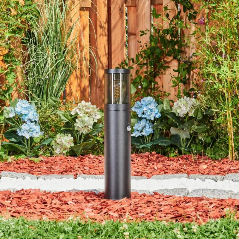 hofstein Borne lumineuse Tolsona Noir, 1 lumière, Détecteur de mouvement