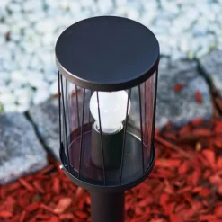 hofstein Borne lumineuse Torsa Noir, 1 lumière